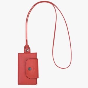 Longchamp Le Pliage Cuir Lambskin Leather 6 Cardholder Terracotta
